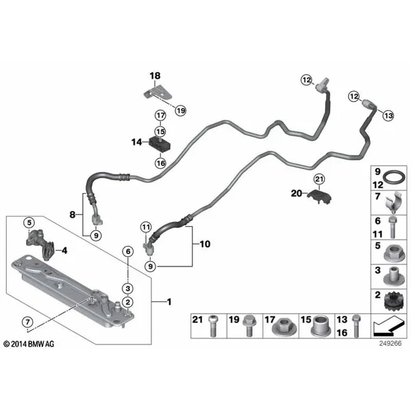 Теплообменник/трубопровод радиатора КПП