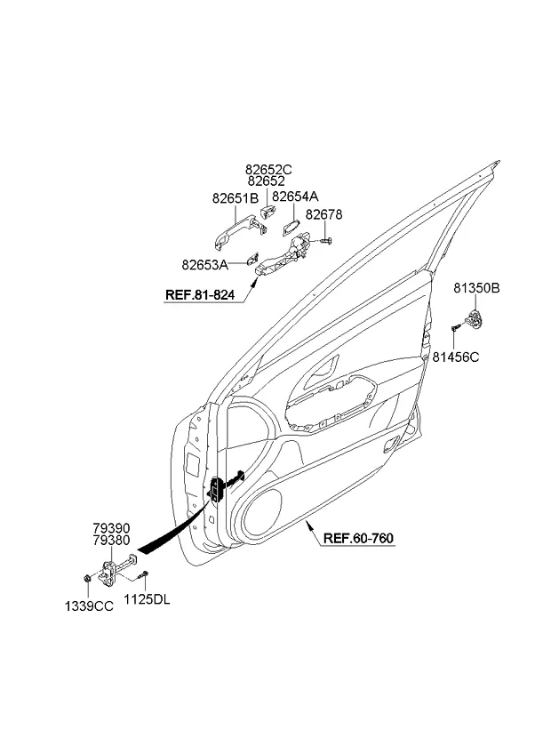 замок передней двери