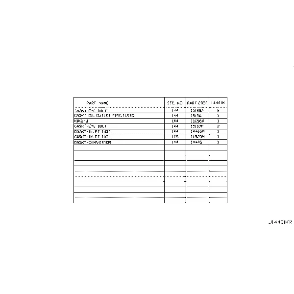 Турбонагнетатель; GASKET KIT