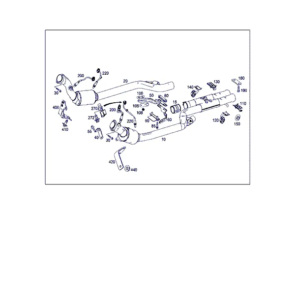 СИСТЕМА ВЫПУСКА ОГ ДЛЯ 8-ЦИЛ. БЕНЗ. АВТОМОБИЛЕЙ