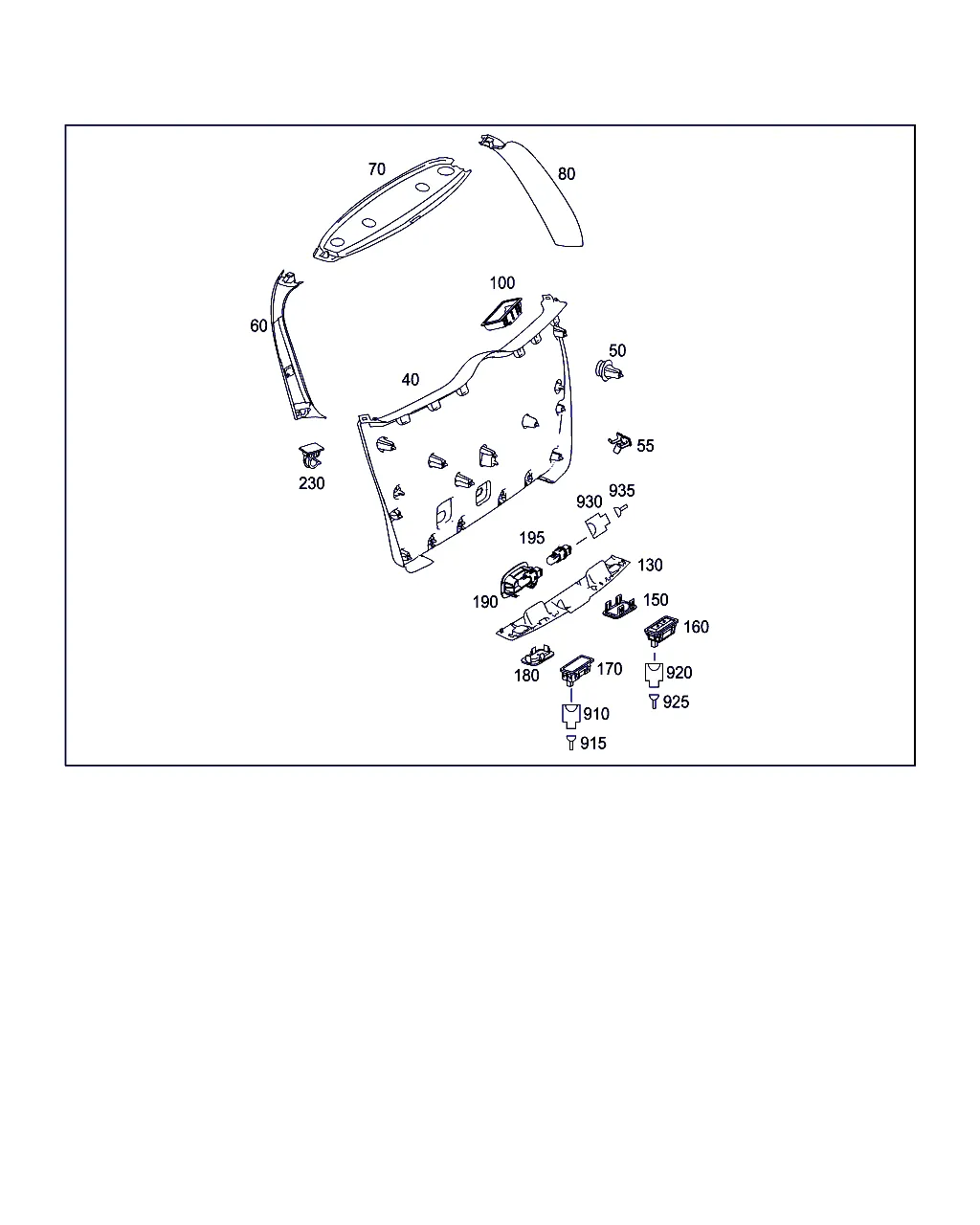 НАВЕСНЫЕ ДЕТАЛИ ДВЕРИ БАГАЖН.ОТДЕЛЕНИЯ, ОКНО БАГАЖНОГО ОТДЕЛЕНИЯ
