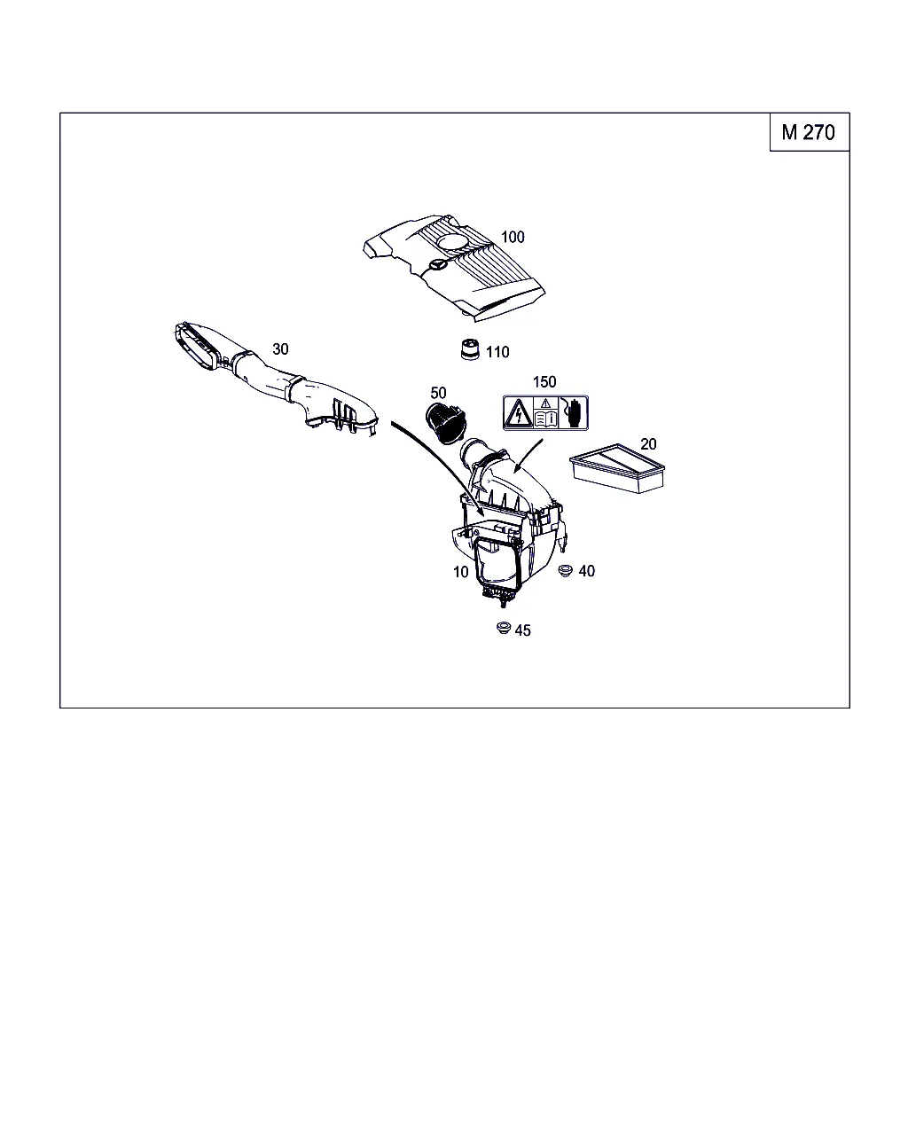 ВОЗДУХОЗАБОРНИК БЕНЗИНОВЫХ А/М
