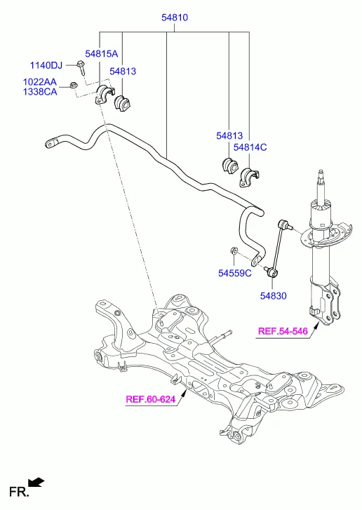 FRONT SUSPENSION CONTROL ARM