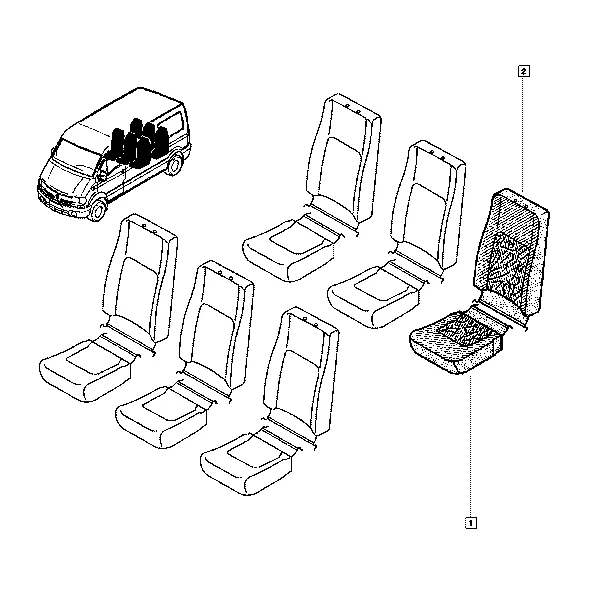 Обивка сиденья