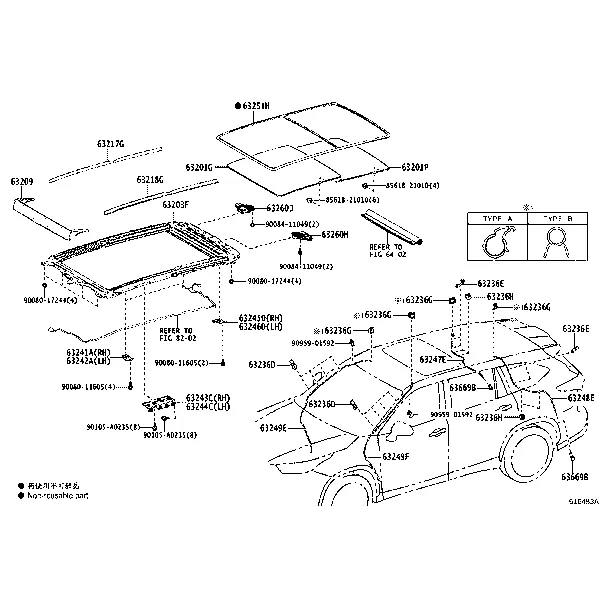 ROOF PANEL & BACK WINDOW GLASS
