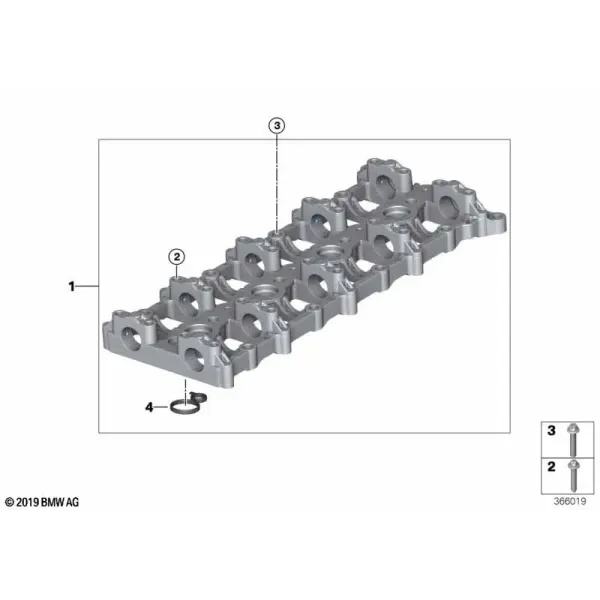 Корпус распределителя головки блока