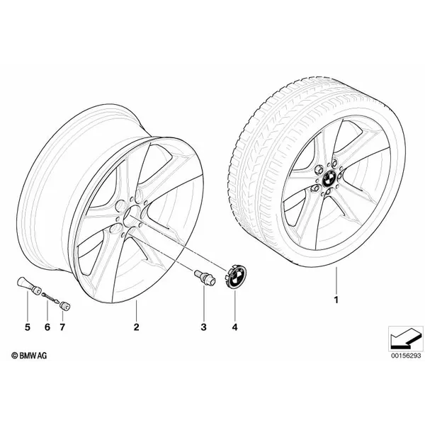 Л/c диск BMW со звездообр.спиц.диз.128
