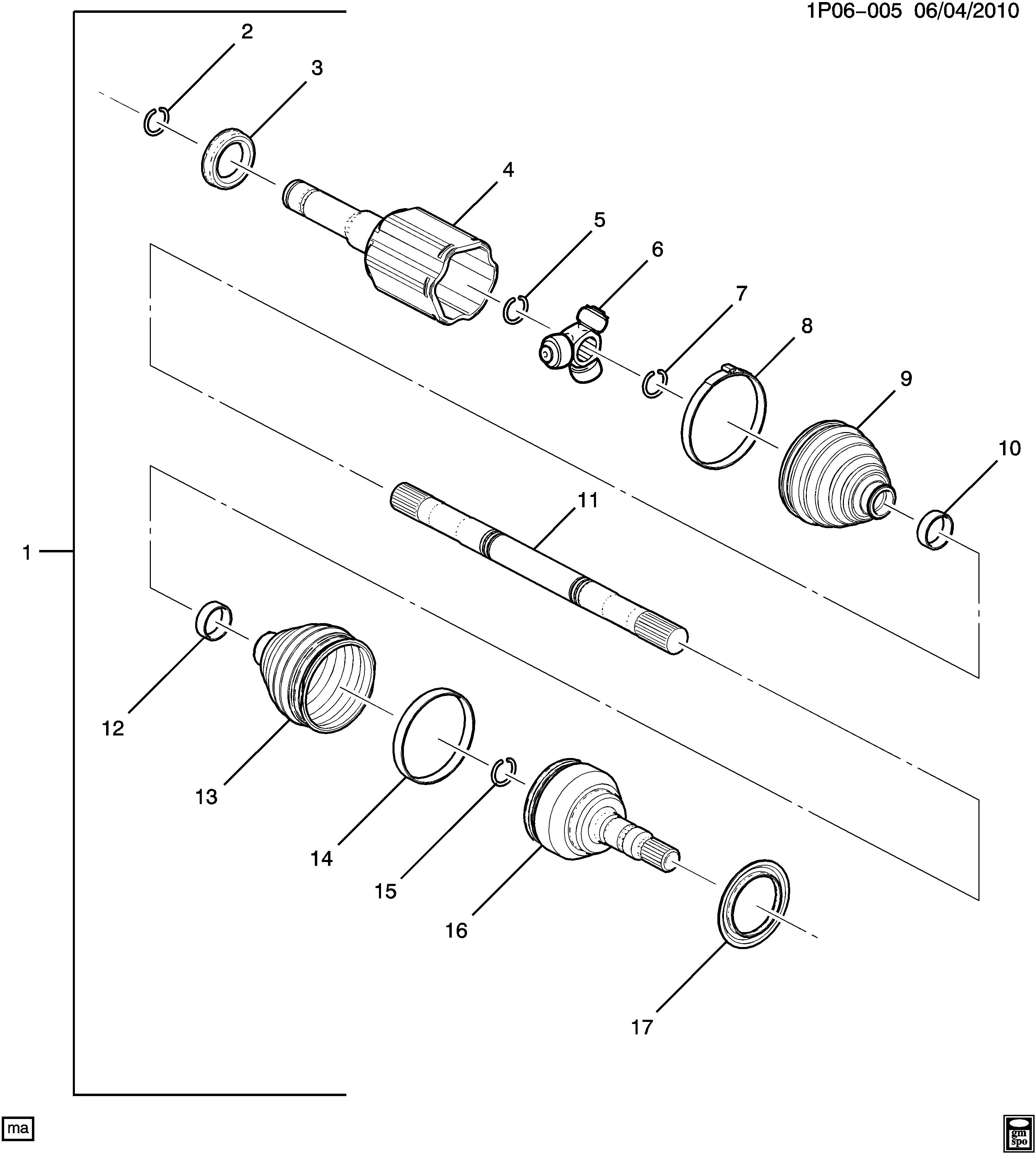 DRIVE SHAFT/FRONT WHEEL-LH SIDE