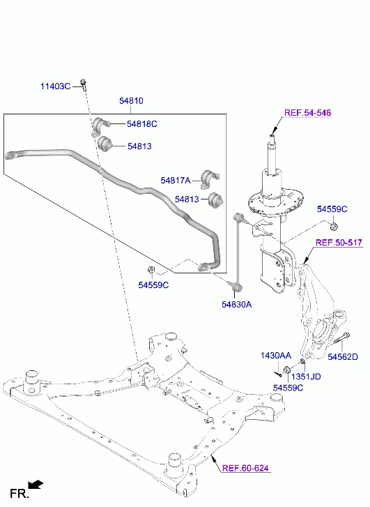 FRONT SUSPENSION CONTROL ARM