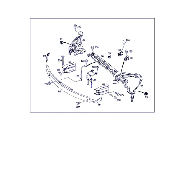 ПЕРЕД. ЭЛЕМ. ЖЕСТКОСТИ И ОПОРА РАДИАТОРА