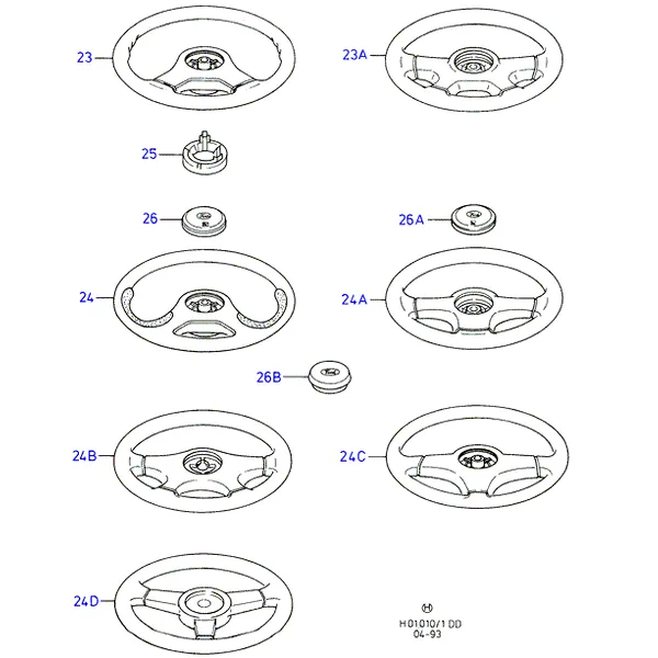 Рулевая колонка и рулевое колесо