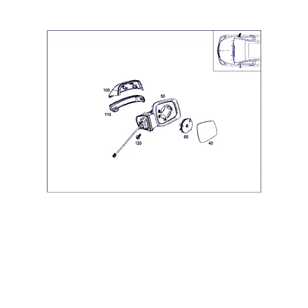 НАРУЖНОЕ ЗЕРКАЛО ПРАВОЕ