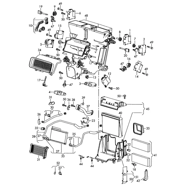 Распределитель воздуха климат. установки с электронным управлением