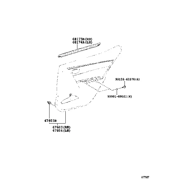 REAR DOOR PANEL & GLASS