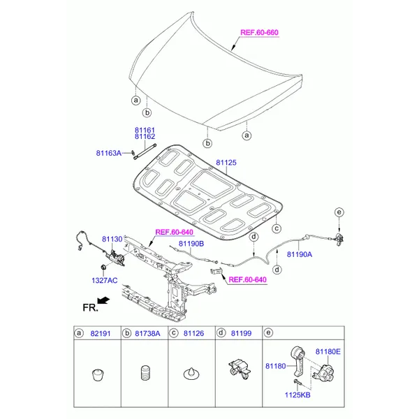отделка капота
