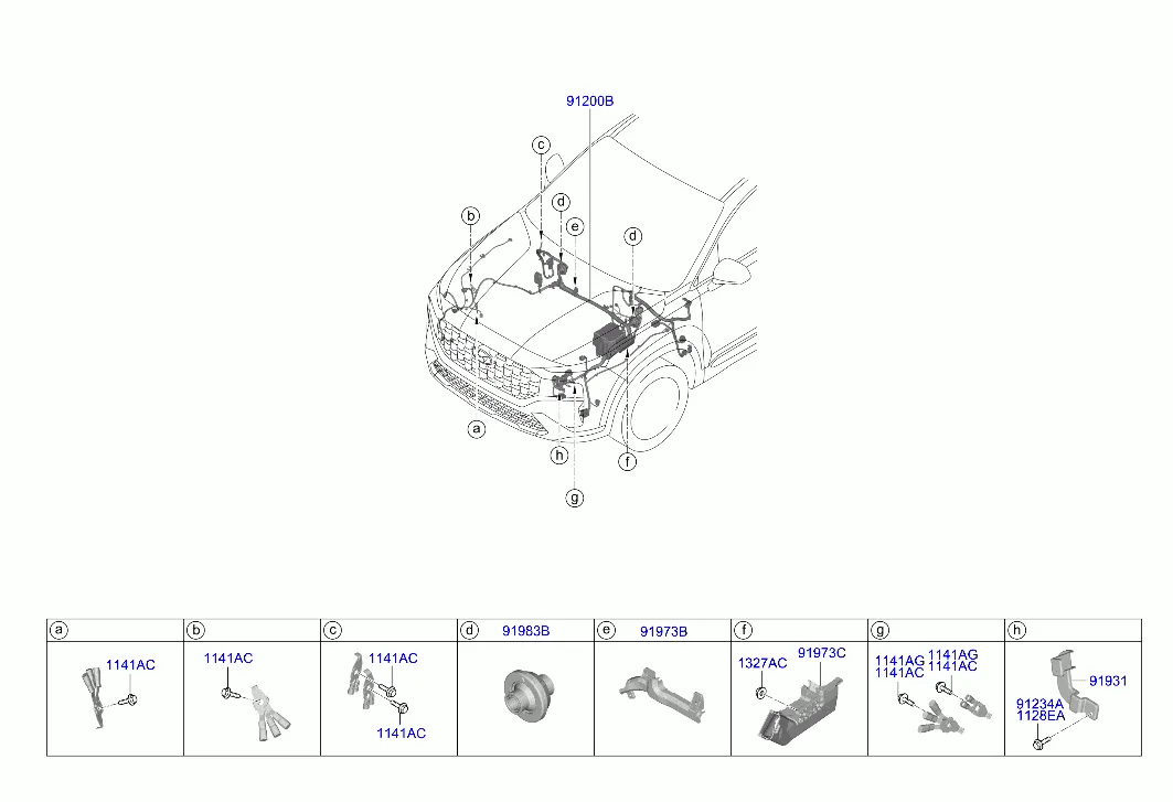 проводка передняя
