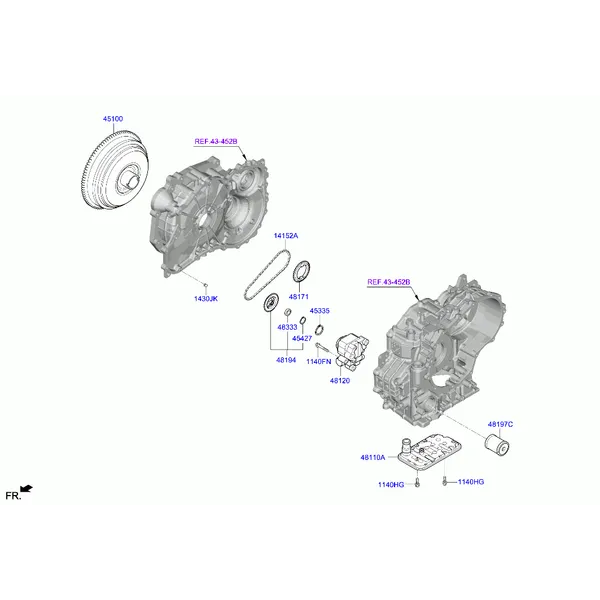OIL PUMP & TORQUE CONVERTER - AUTOMATIC