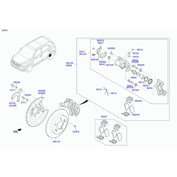 тормозной механизм заднего колеса