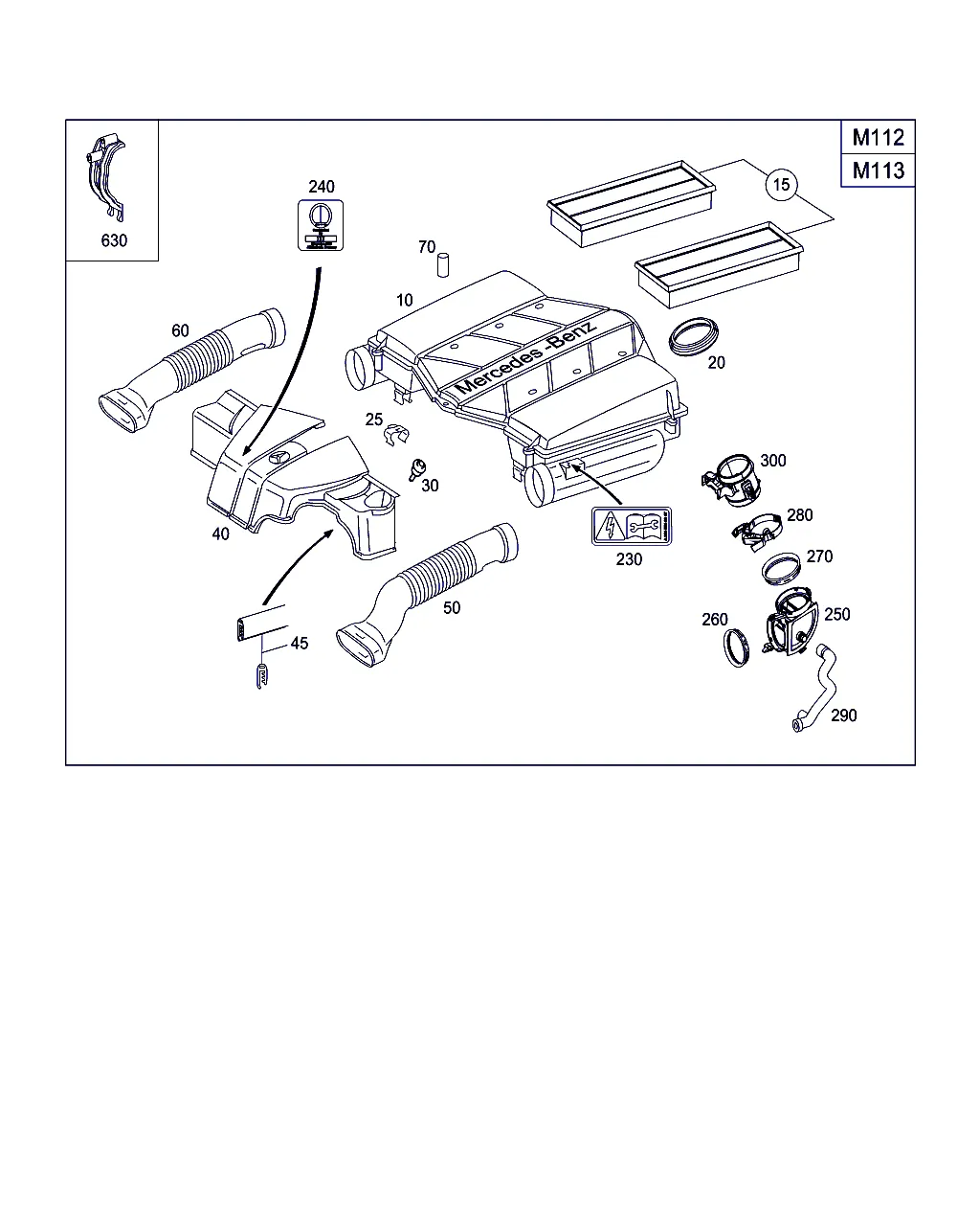 ВОЗДУХОЗАБОРНИК БЕНЗИНОВЫХ А/М
