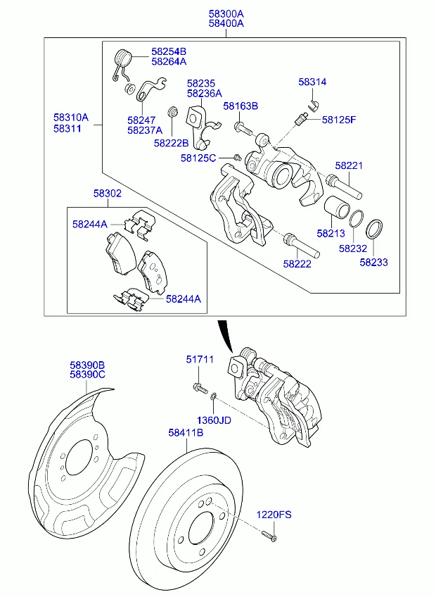 тормозной механизм заднего колеса