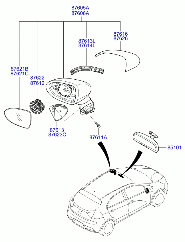 MIRROR-OUTSIDE REAR VIEW