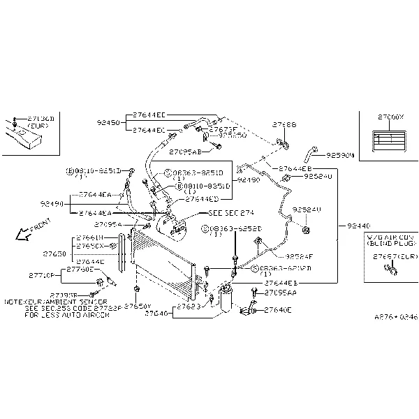 Конденсатор с баком для жидкости и трубопроводом