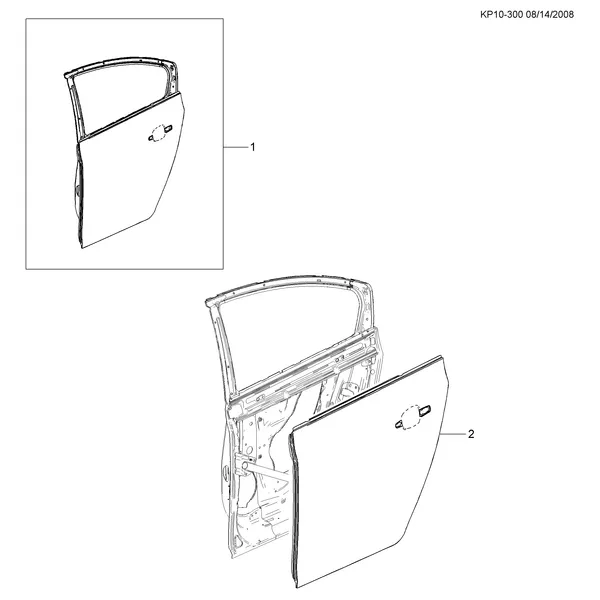 ПАНЕЛЬ И ОТДЕЛКА ЗАДН. ДВЕРИ