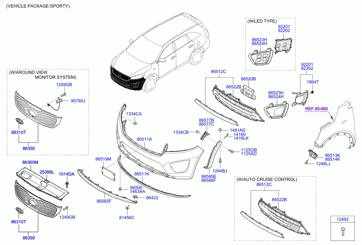 бампер передний