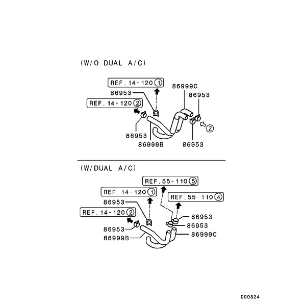 ОТОПЛ., КОНДИЦ. И ВЕНТИЛЯЦИЯ - ОТОПИТЕЛЬ И ТРУБКИ