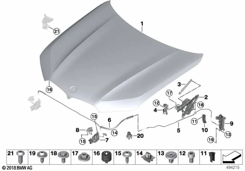 Капот/дополнительные элементы