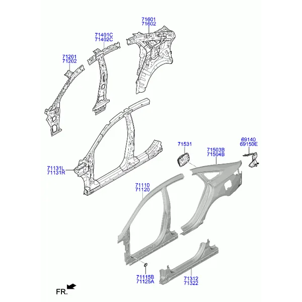 панель кузова боковая
