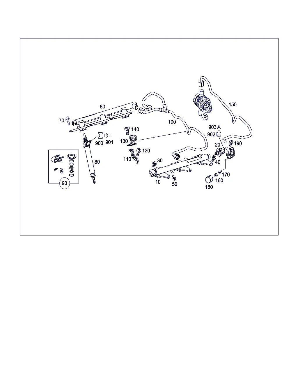 ТОПЛИВНАЯ РАМПА, ТОПЛИВОПРОВОДЫ И ТОПЛИВНЫЕ ФОРСУНКИ