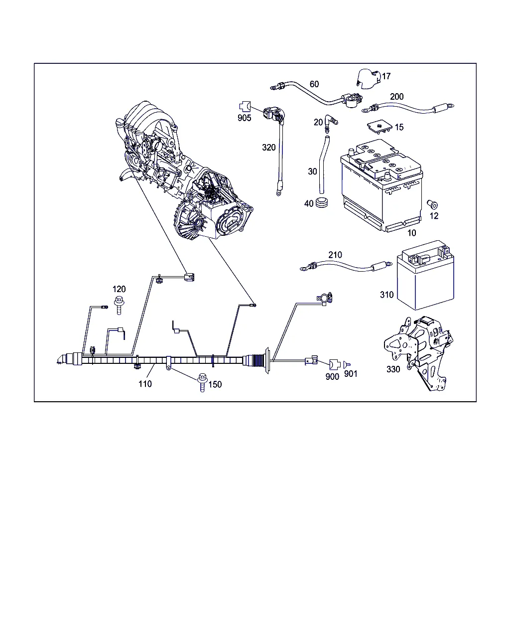 ПРОВОД АКБ, СТАРТЕРА И ГЕНЕРАТОРА
