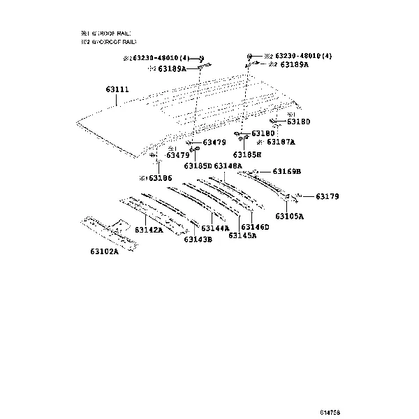 ROOF PANEL & BACK WINDOW GLASS