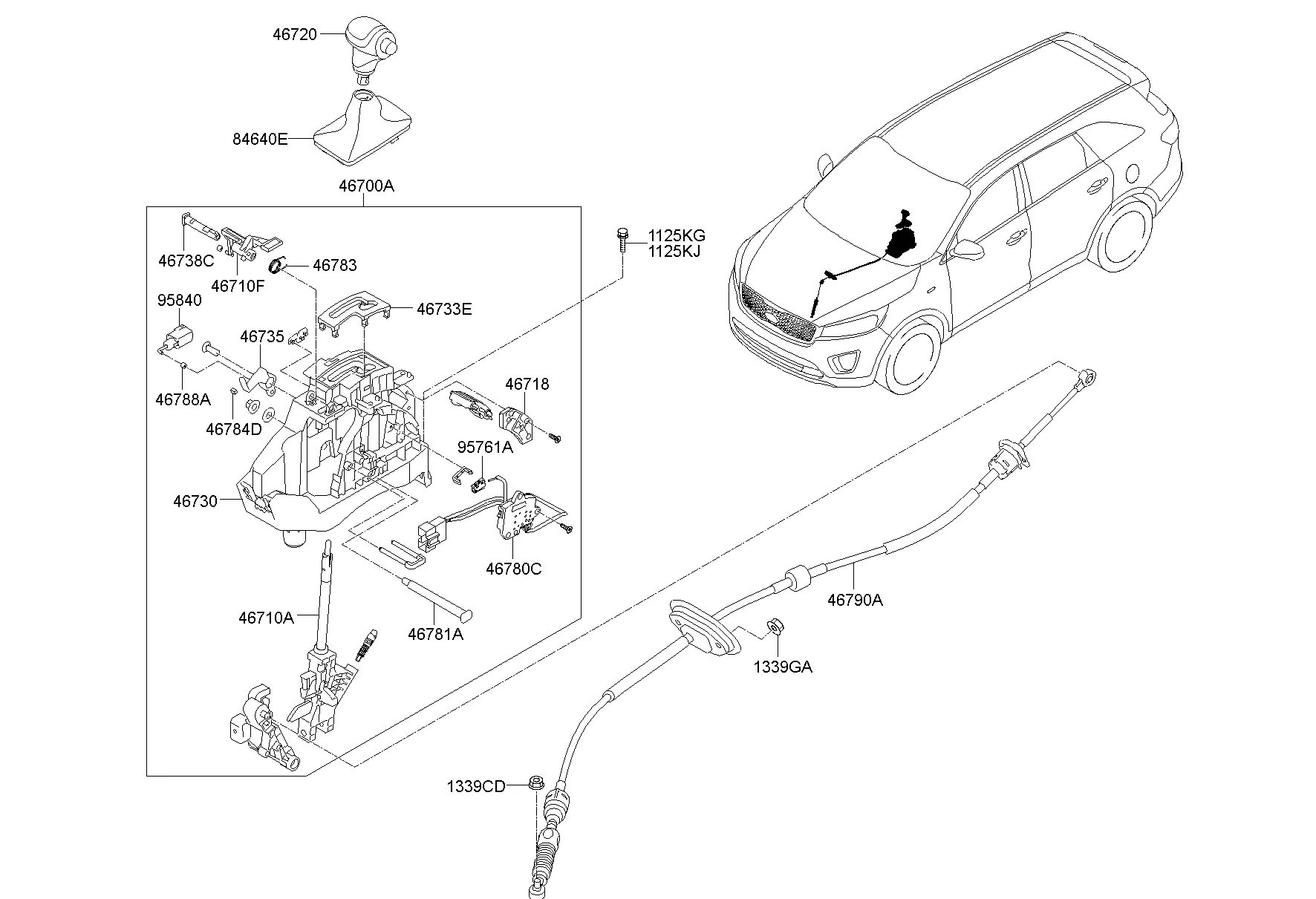 SHIFT LEVER CONTROL (ATM)