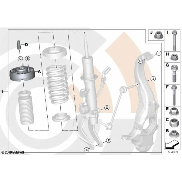 Ремкомплект опорного подшипника