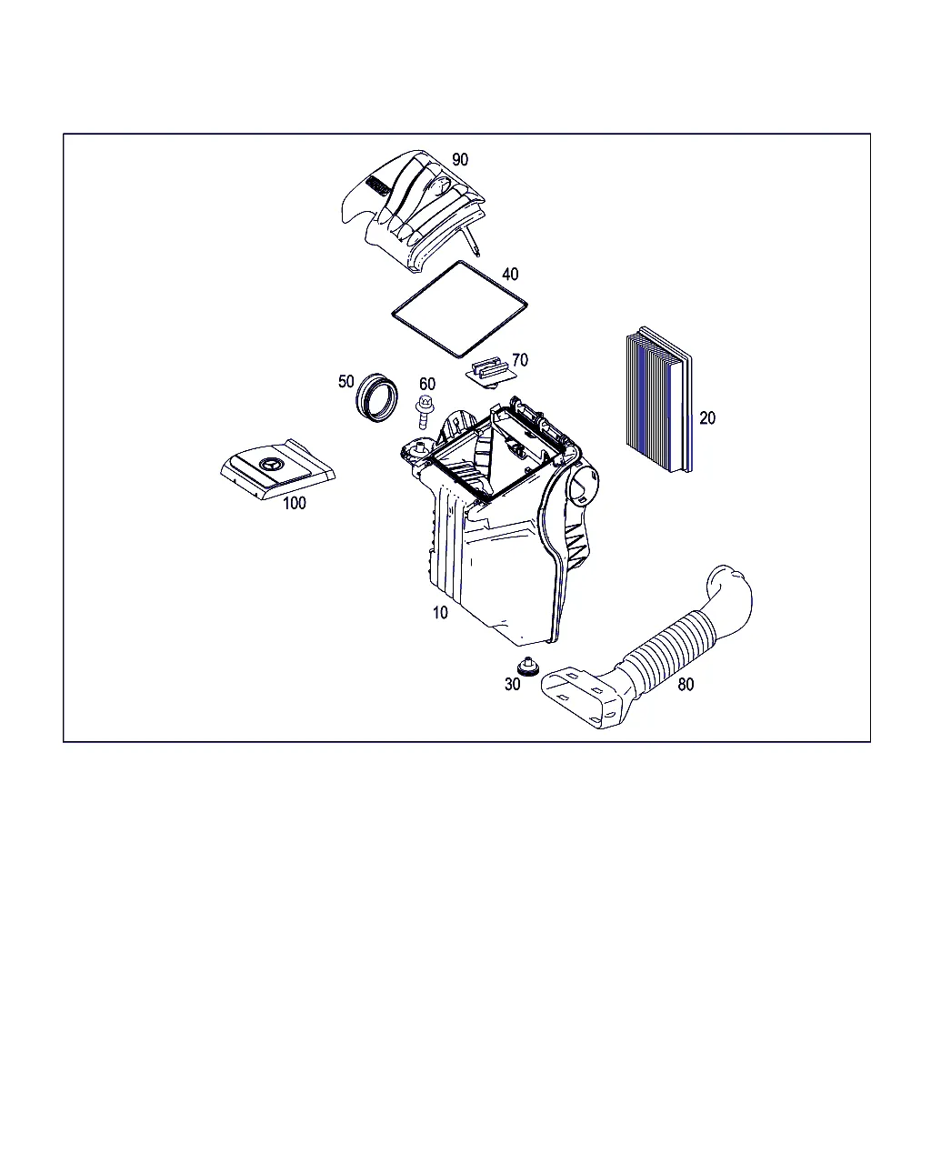 ВОЗДУХОЗАБОРНИК БЕНЗИНОВЫХ А/М