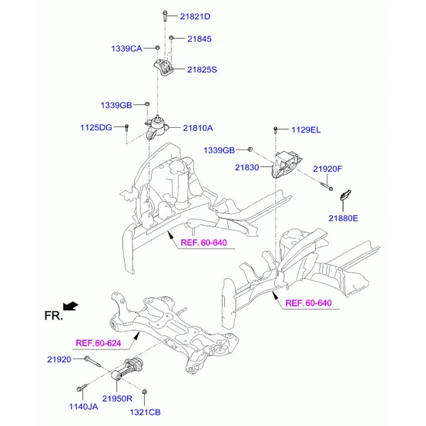 Подвеска двигателя и коробки передач