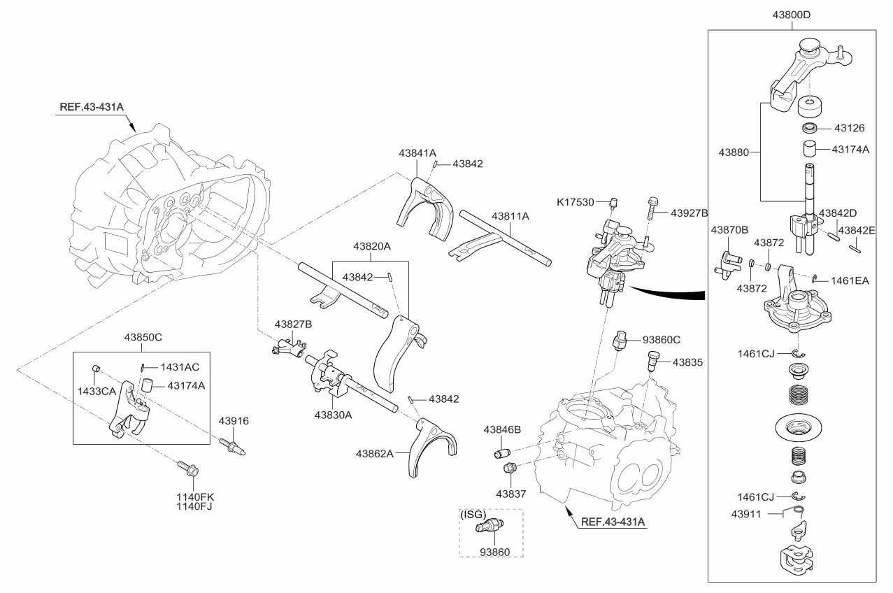 GEAR SHIFT CONTROL - MANUAL