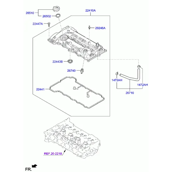 Крышка головки цилиндров