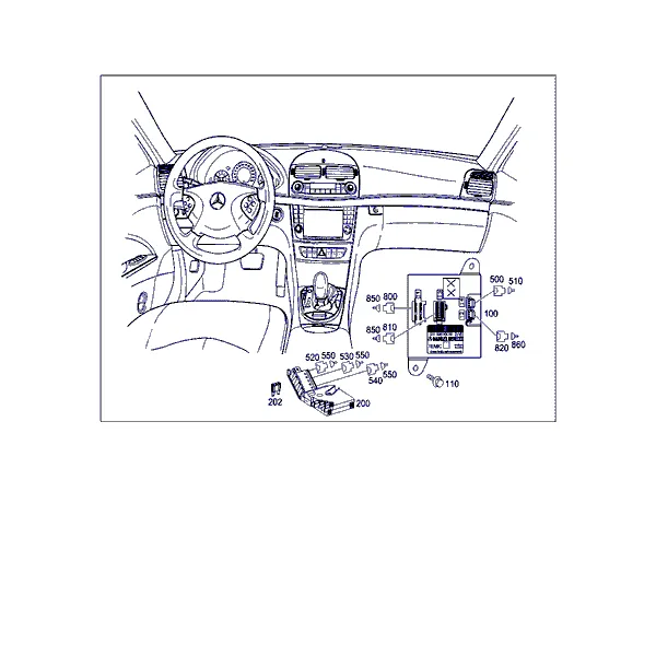 КОММУТ.ОТСЕК В ПРОСТР. ДЛЯ НОГ ПЕР.ПАСС.