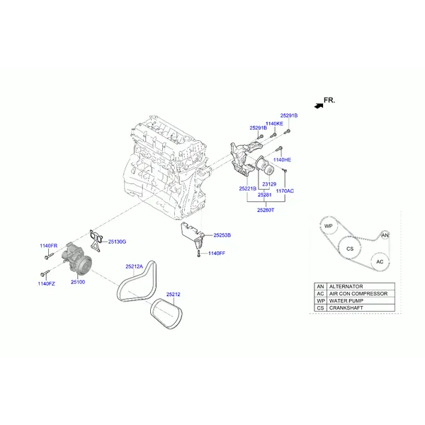 насос охлаждающей жидкости