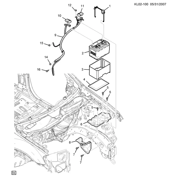 КРЕПЛЕНИЕ АККУМУЛЯТОРА (LU1/3.2G)