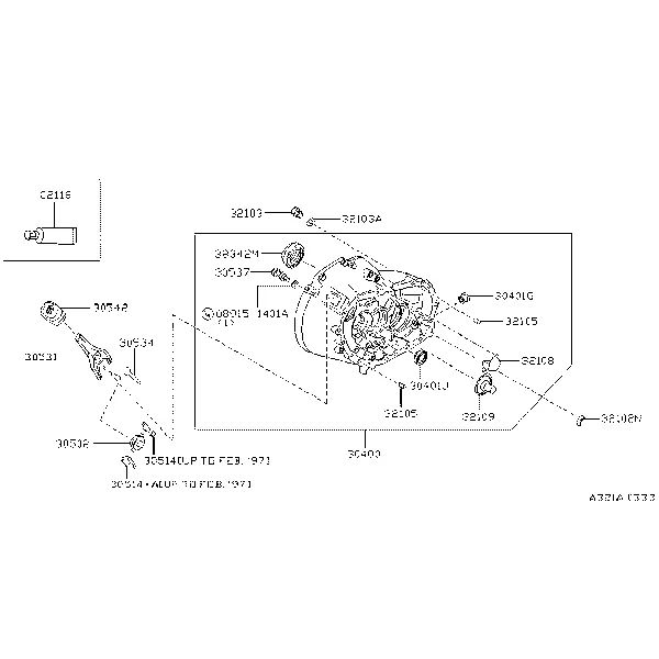 Картер коробки передач и механизм выключения сцепления; CLUTCH HOUSING