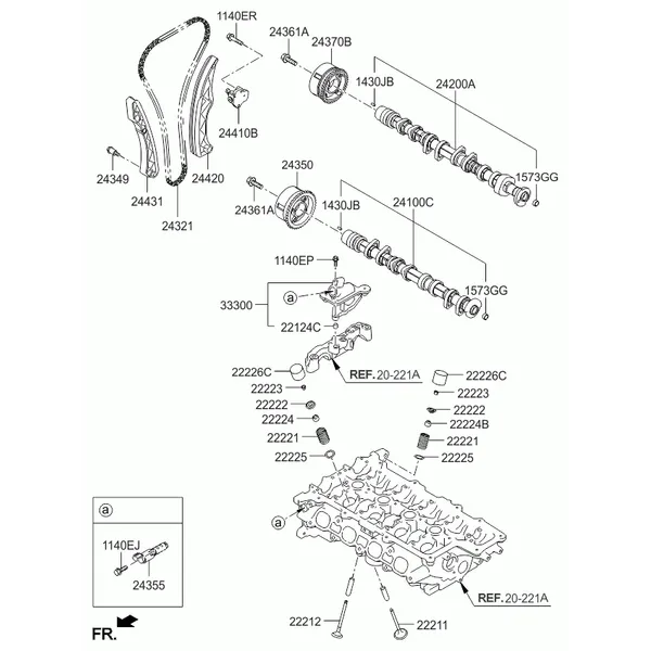 Распределительный вал и клапаны