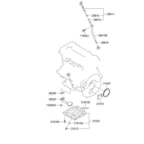 Крышка ременного привода и масляный картер