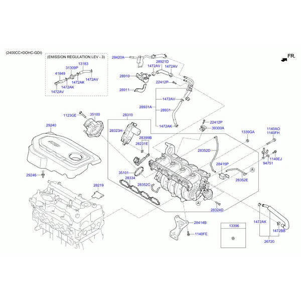 коллектор выпускной двигателя
