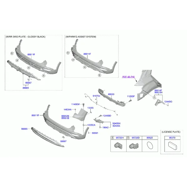 бампер задний