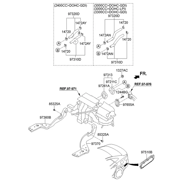 HEATER SYSTEM-DUCT & HOSE