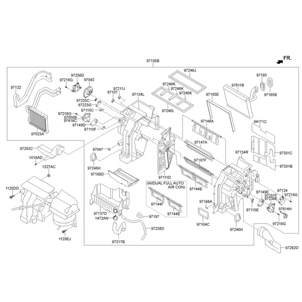 HEATER SYSTEM-HEATER & BLOWER; 1